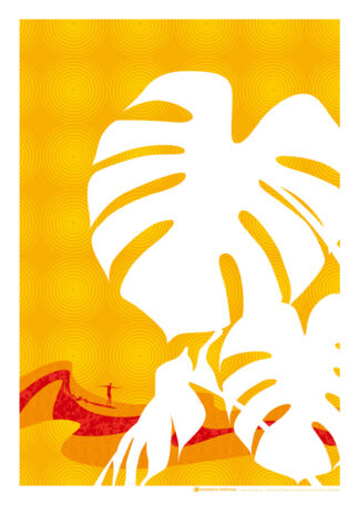 モンステラ・デリシオーサポスター　" Wave Feeling "