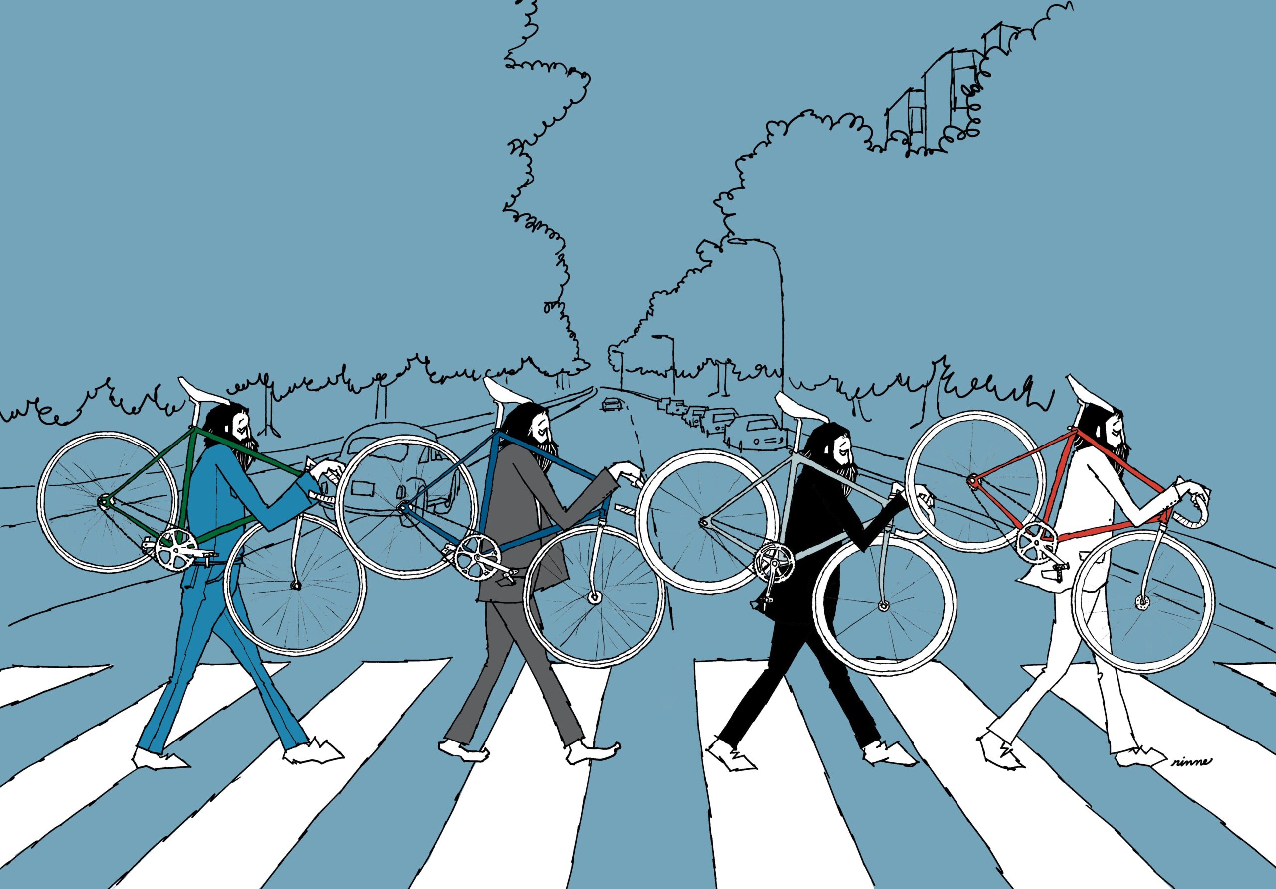 UNCLE RINNE フレーム付きアートプリント -- ARTB PISTS