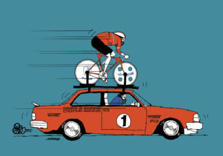 UNCLE RINNE フレーム付きアートプリント -- Aerodynamic test