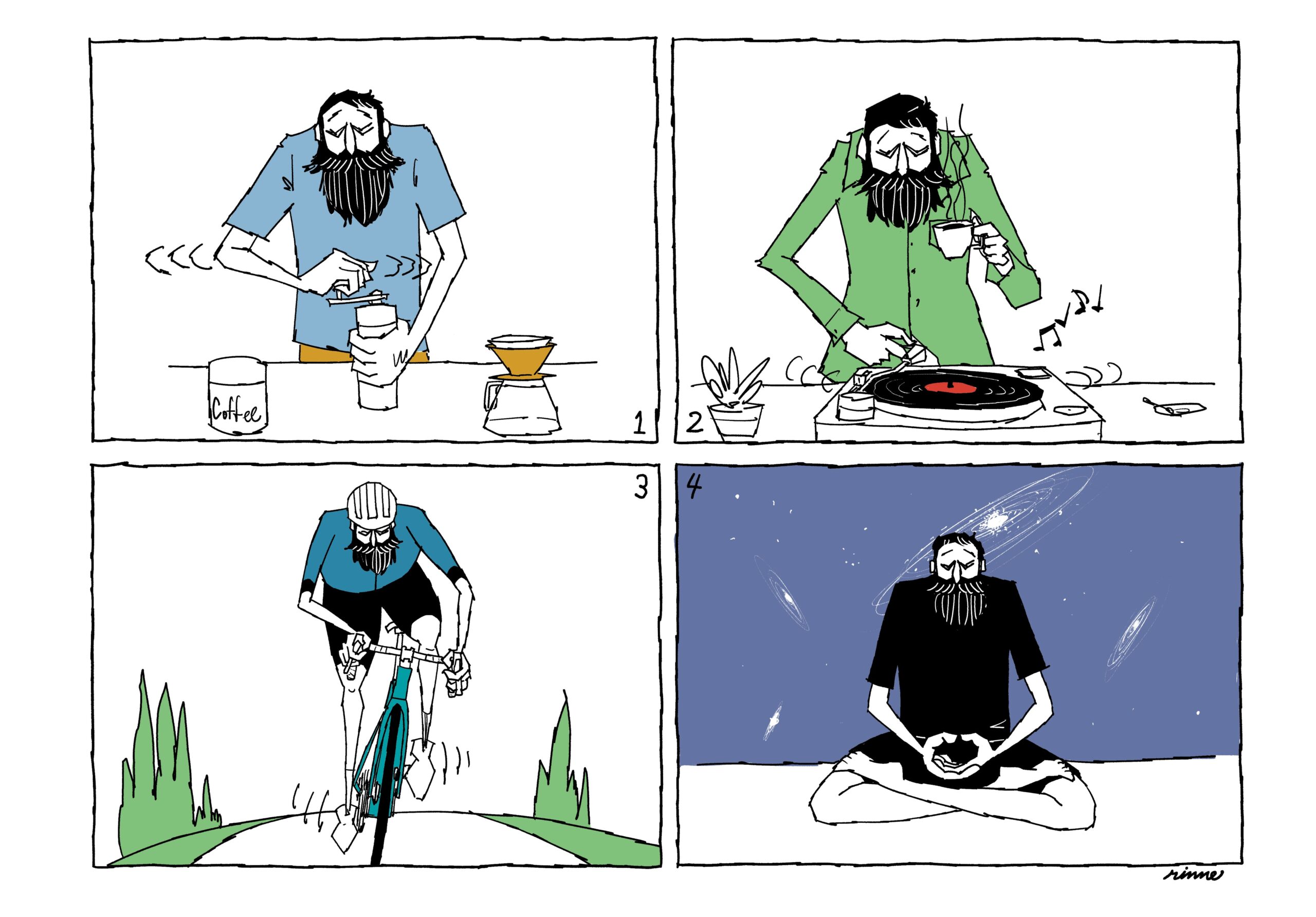 UNCLE RINNE フレーム付きアートプリント -- Allthings are turning