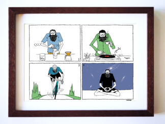 UNCLE RINNE フレーム付きアートプリント -- Allthings are turning