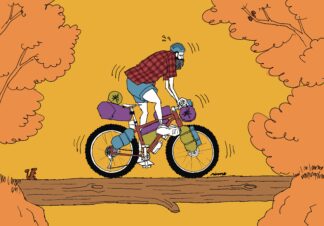 UNCLE RINNE フレーム付きアートプリント -- Balance is also important when overcoming difficulties