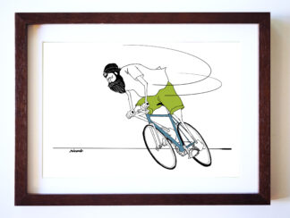 UNCLE RINNE フレーム付きアートプリント -- Beanie UNCLE RINNE