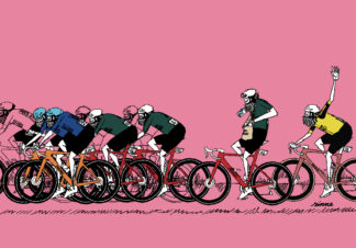 UNCLE RINNE フレーム付きアートプリント --  Beautiful Peloton series3