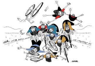 UNCLE RINNE フレーム付きアートプリント -- Big Crash!