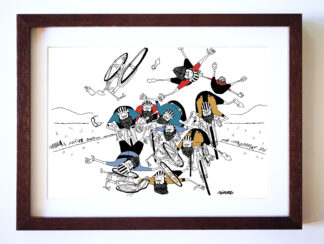 UNCLE RINNE フレーム付きアートプリント -- Big Crash!