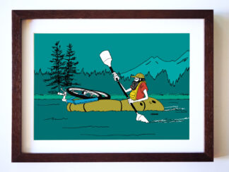 UNCLE RINNE フレーム付きアートプリント -- Bikerafting