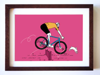 UNCLE RINNE フレーム付きアートプリント -- Bunny hop