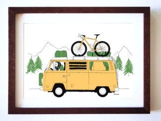 UNCLE RINNE フレーム付きアートプリント -- Camper
