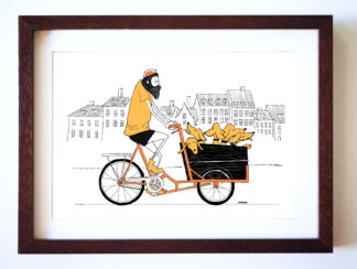 UNCLE RINNE フレーム付きアートプリント -- Christianiabike