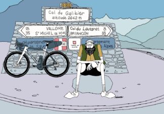 UNCLE RINNE フレーム付きアートプリント -- Col du Galibier