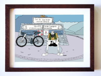 UNCLE RINNE フレーム付きアートプリント -- Col du Galibier
