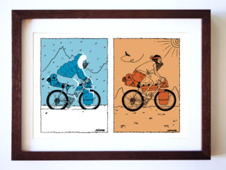 UNCLE RINNE フレーム付きアートプリント -- Cool Or Hot