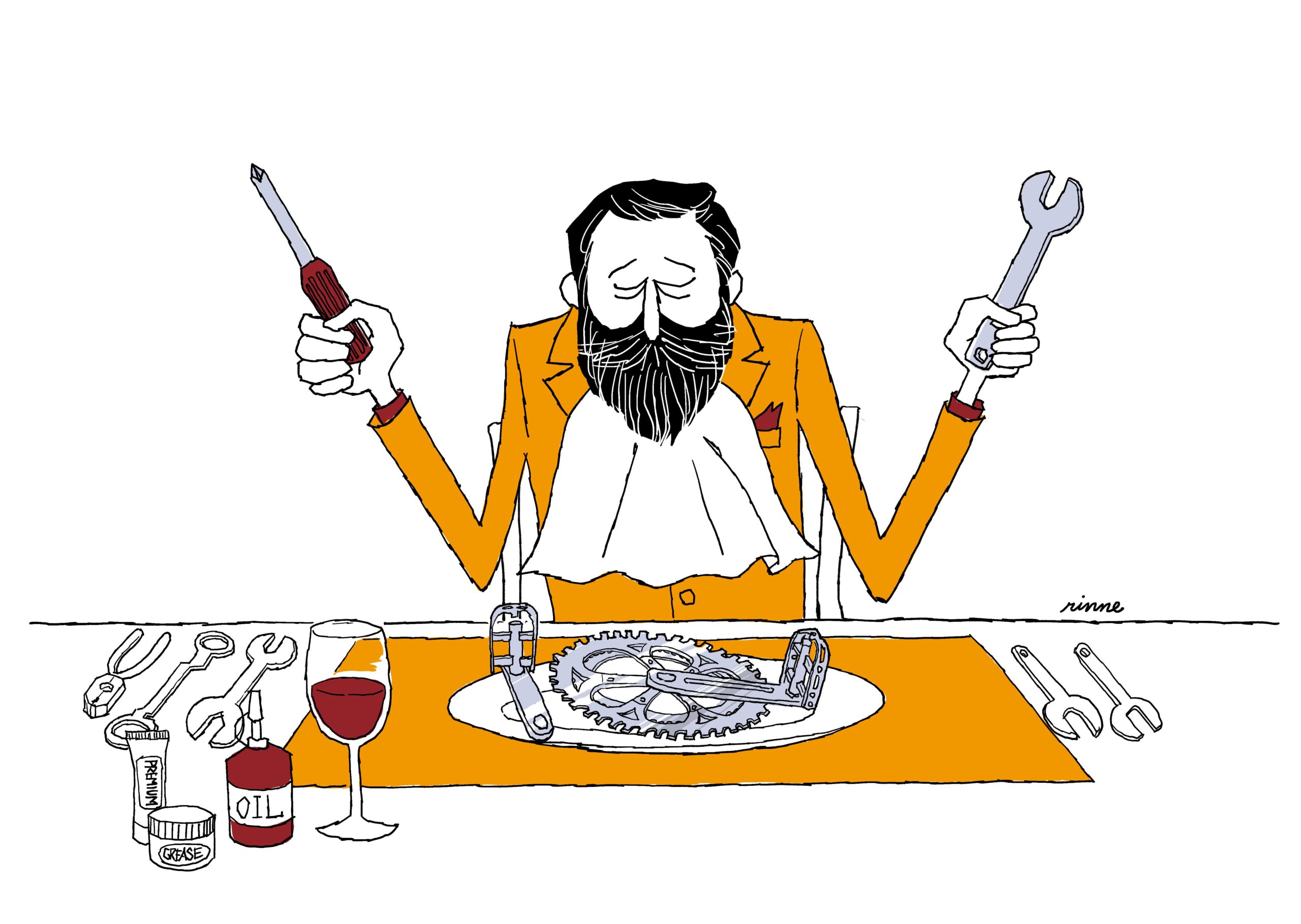 UNCLE RINNE フレーム付きアートプリント -- Dinner