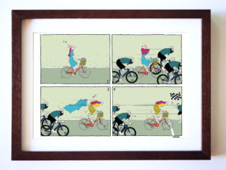 UNCLE RINNE フレーム付きアートプリント -- Do not overtake sara