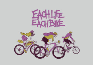 UNCLE RINNE フレーム付きアートプリント --  EACHLIFE EACHBIKE