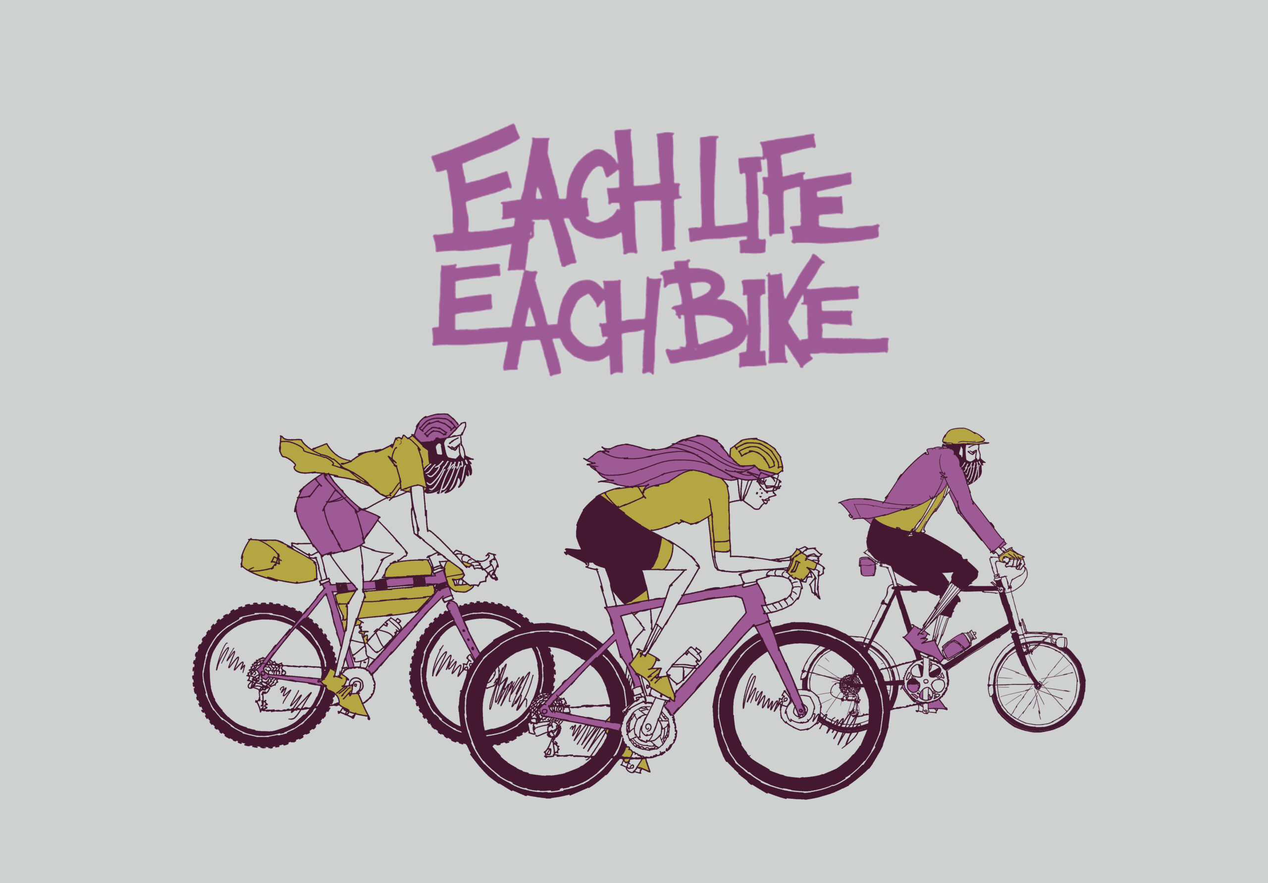 UNCLE RINNE フレーム付きアートプリント --  EACHLIFE EACHBIKE