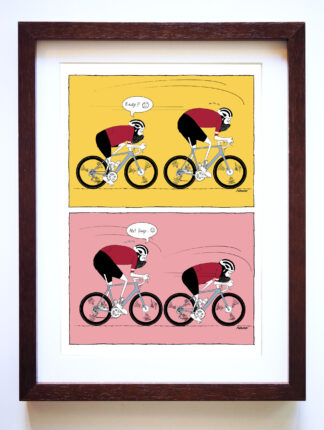 UNCLE RINNE フレーム付きアートプリント -- Easy not easy