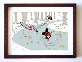 UNCLE RINNE フレーム付きアートプリント -- Fall Out