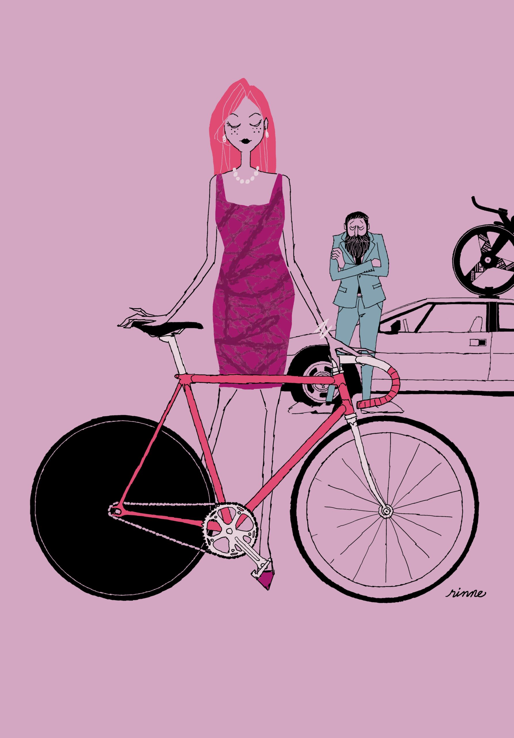 UNCLE RINNE フレーム付きアートプリント -- Fashionable sara