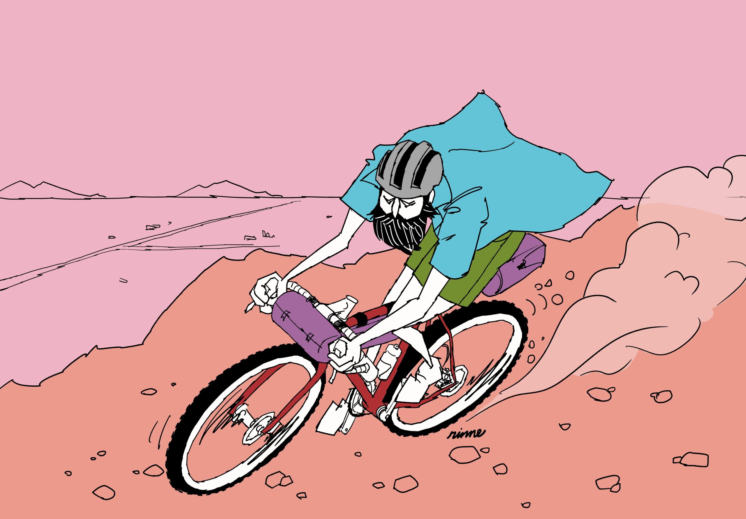 UNCLE RINNE フレーム付きアートプリント -- Feeling free