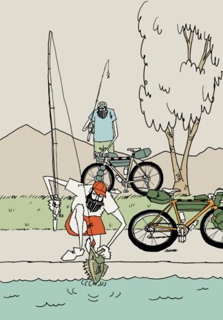 UNCLE RINNE フレーム付きアートプリント -- Fish