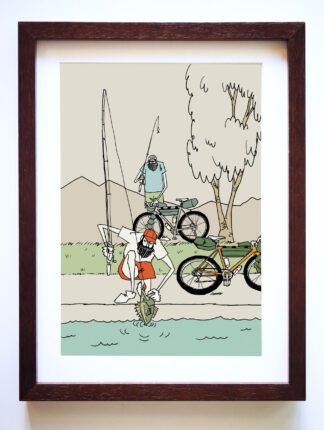 UNCLE RINNE フレーム付きアートプリント -- Fish