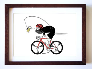 UNCLE RINNE フレーム付きアートプリント -- For Beer