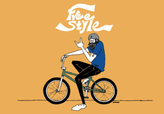 UNCLE RINNE フレーム付きアートプリント -- Free style