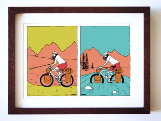 UNCLE RINNE フレーム付きアートプリント -- Go On The Way No way Go Forward