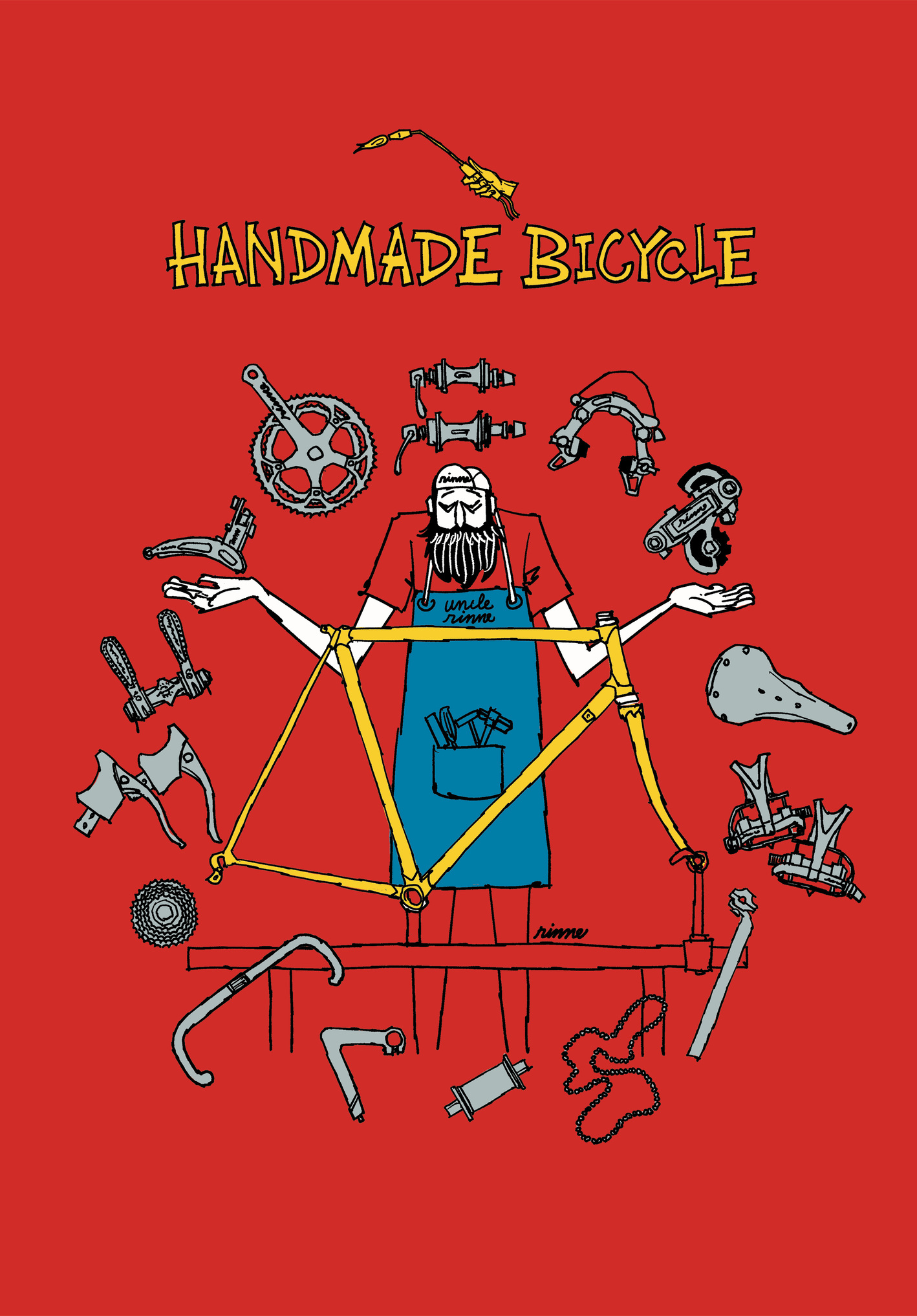 UNCLE RINNE フレーム付きアートプリント --  Handmade bicycle2026