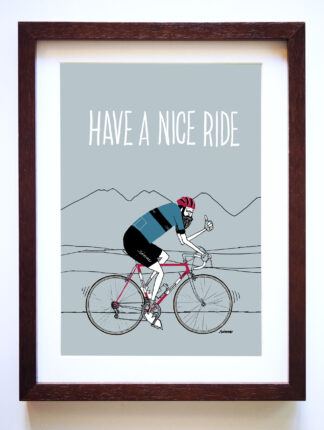 UNCLE RINNE フレーム付きアートプリント -- Have a nice ride
