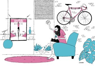 UNCLE RINNE フレーム付きアートプリント -- Heated Up Watching Tv