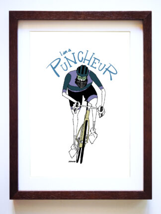 UNCLE RINNE フレーム付きアートプリント -- I am a Puncheur