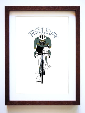 UNCLE RINNE フレーム付きアートプリント -- I am a Rouleur
