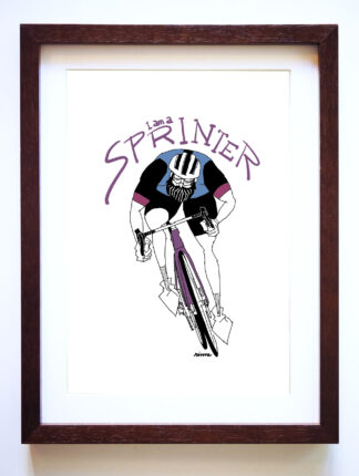 UNCLE RINNE フレーム付きアートプリント -- I am a Sprinter