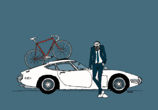 UNCLE RINNE フレーム付きアートプリント -- Japanese Elegance and Timeless