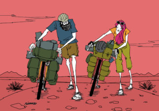 UNCLE RINNE フレーム付きアートプリント --  Journey with SARA