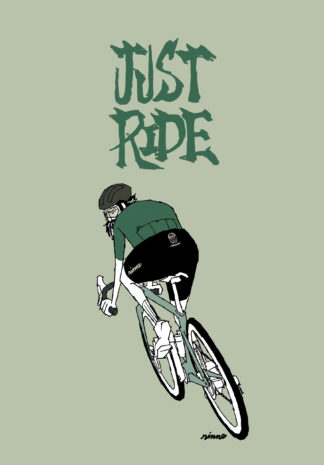 UNCLE RINNE フレーム付きアートプリント -- just ride