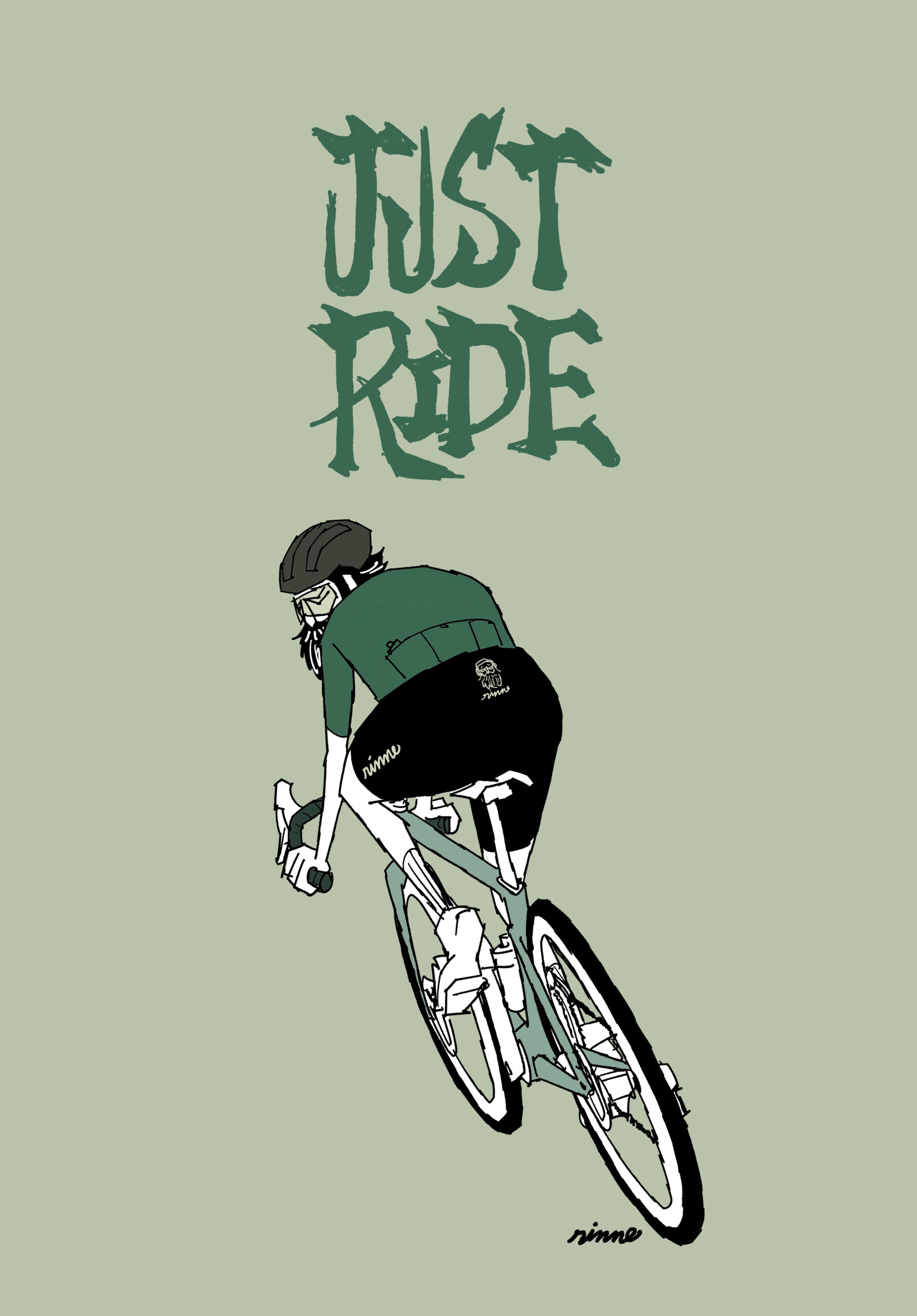 rinne　フレーム付きアートプリント -- just ride
