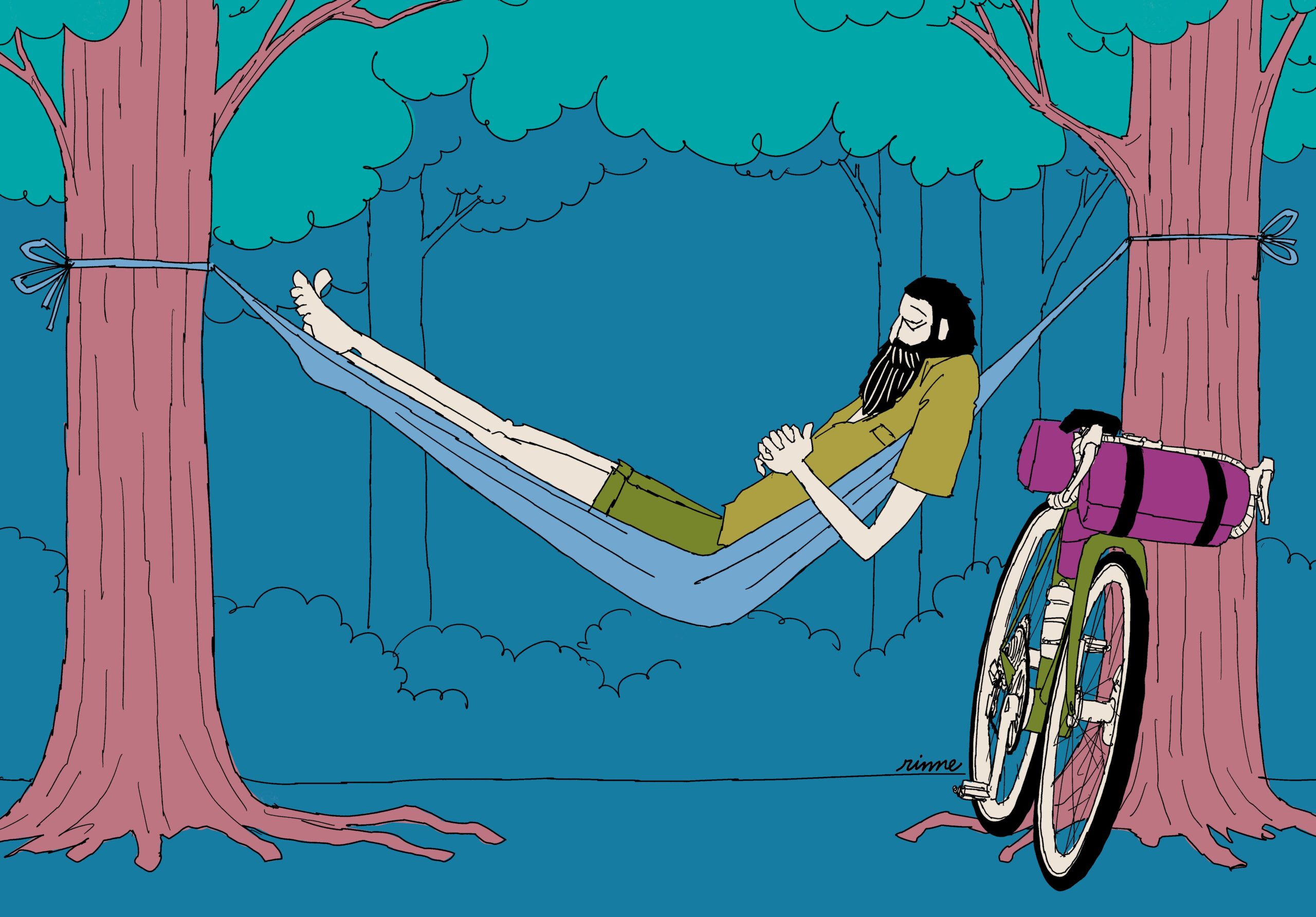 UNCLE RINNE フレーム付きアートプリント -- Just a perfect day