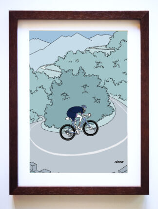 UNCLE RINNE フレーム付きアートプリント -- Just climb