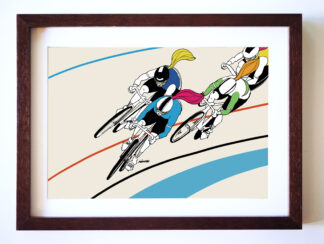 UNCLE RINNE フレーム付きアートプリント -- Keirin sara