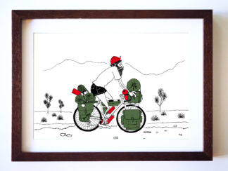 UNCLE RINNE フレーム付きアートプリント -- Life Is Journey