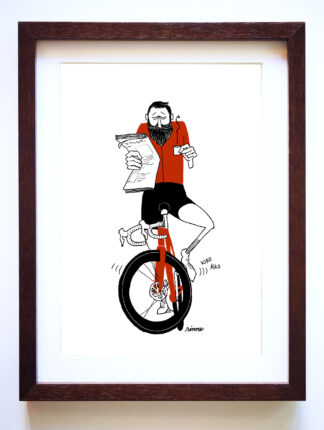 UNCLE RINNE フレーム付きアートプリント -- Life on a bike