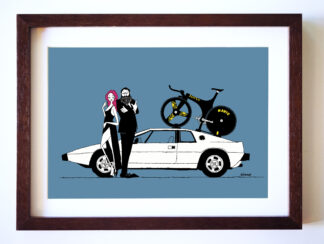 UNCLE RINNE フレーム付きアートプリント -- Lotus108 &  Lotus Esprit S1