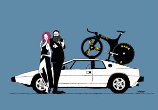 UNCLE RINNE フレーム付きアートプリント -- Lotus108 &  Lotus Esprit S1