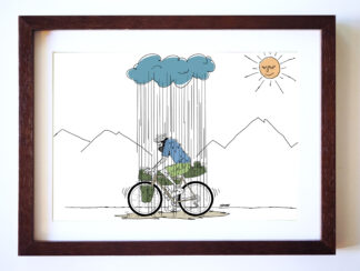 UNCLE RINNE フレーム付きアートプリント -- Lucky Man or Unlucky Man