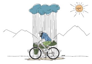 UNCLE RINNE フレーム付きアートプリント -- Lucky Man or Unlucky Man