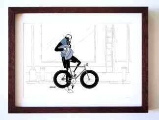 UNCLE RINNE フレーム付きアートプリント -- Messenger Bag